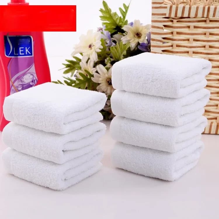 5 pièces petite serviette carrée pur coton maternelle blanc serviette carrée pied thérapie hôtel hôtel serviette petite serviette serviettes salle de bain – photo 4