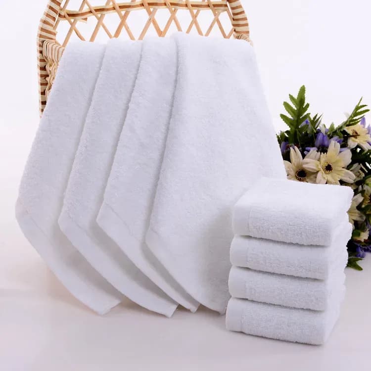 5 pièces petite serviette carrée pur coton maternelle blanc serviette carrée pied thérapie hôtel hôtel serviette petite serviette serviettes salle de bain – photo 2
