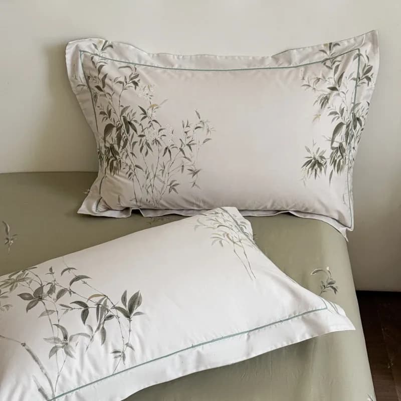 Nouvel ensemble de literie en coton égyptien 3 pièces, design imprimé de haute qualité, comprenant 1 housse de couette et 2 taies d'oreiller, doux, plusieurs tailles disponibles – photo 5