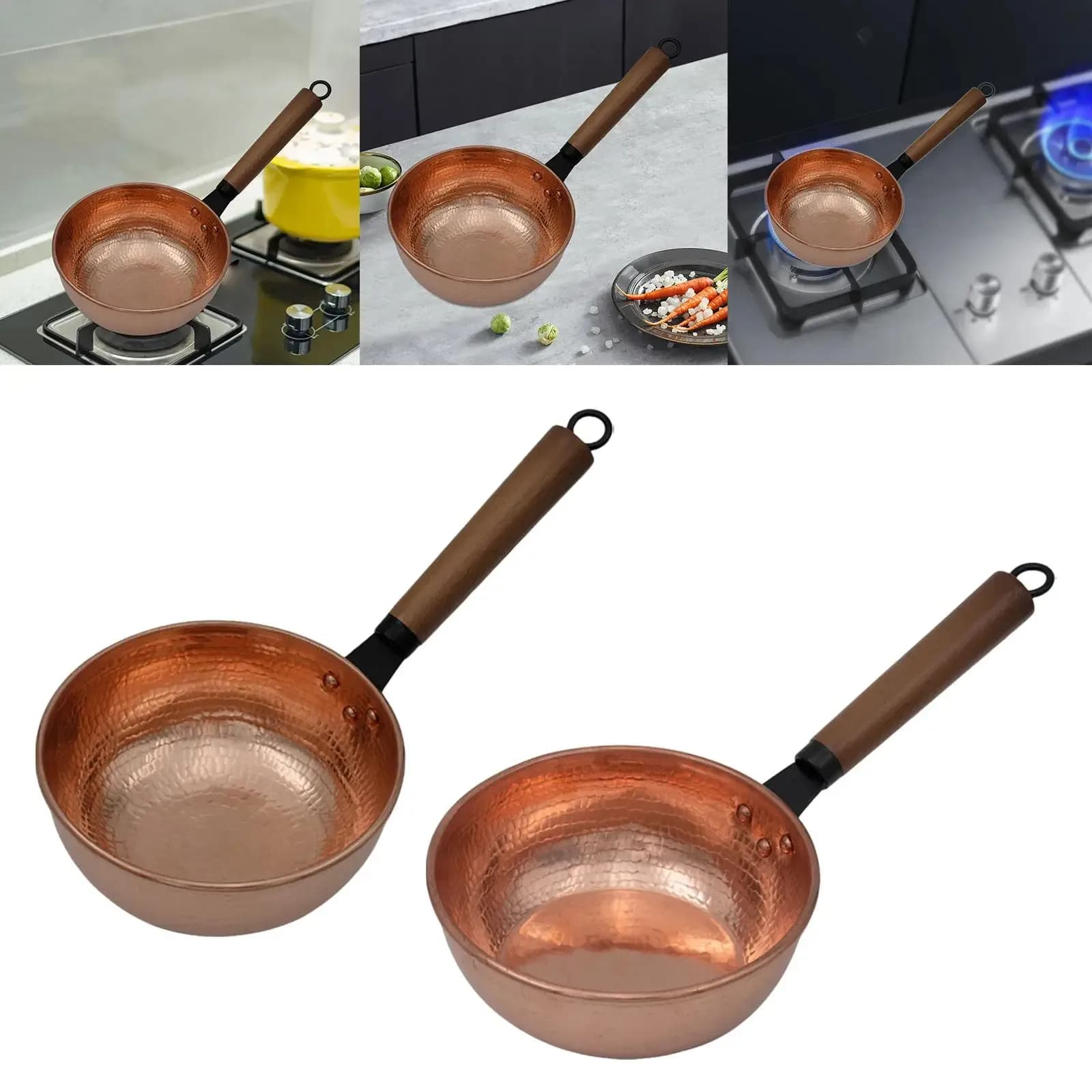Marmite à soupe en cuivre, pot multifonctionnel, poupée en cuivre, chauffe-casserole – photo 2