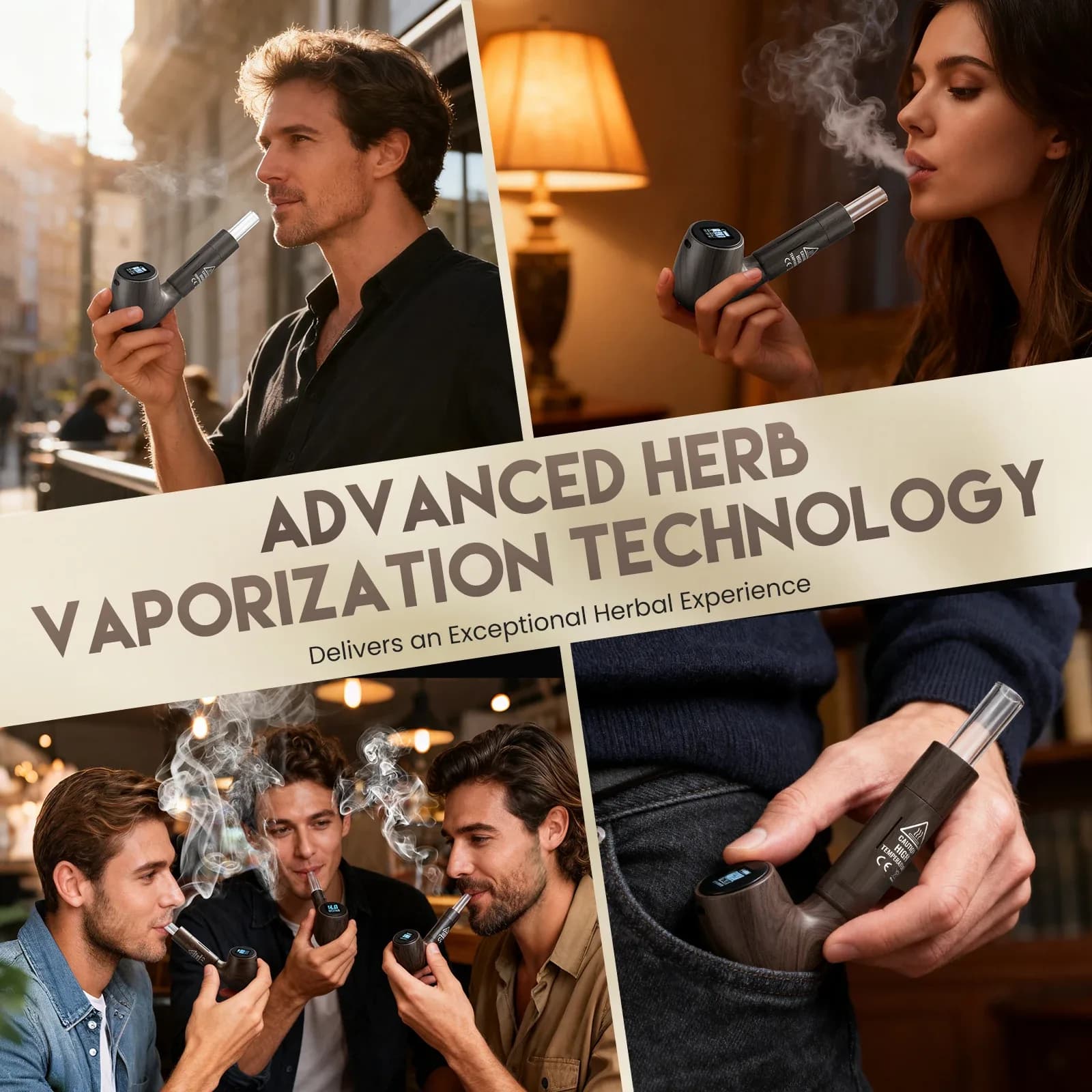 Vaporisateur portable pour plantes sèches, écran OLED, USB-C – photo 6