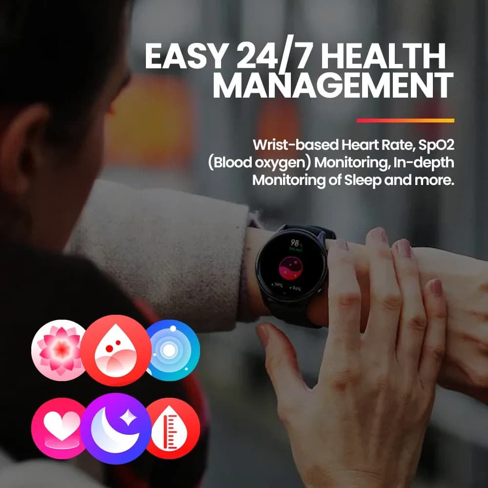 Zeblaze-Montre intelligente Banti3 Plus pour hommes et femmes, appel vocal, grand écran HD, suivi de la condition physique, en effet, nouveau, 1.39 – photo 5