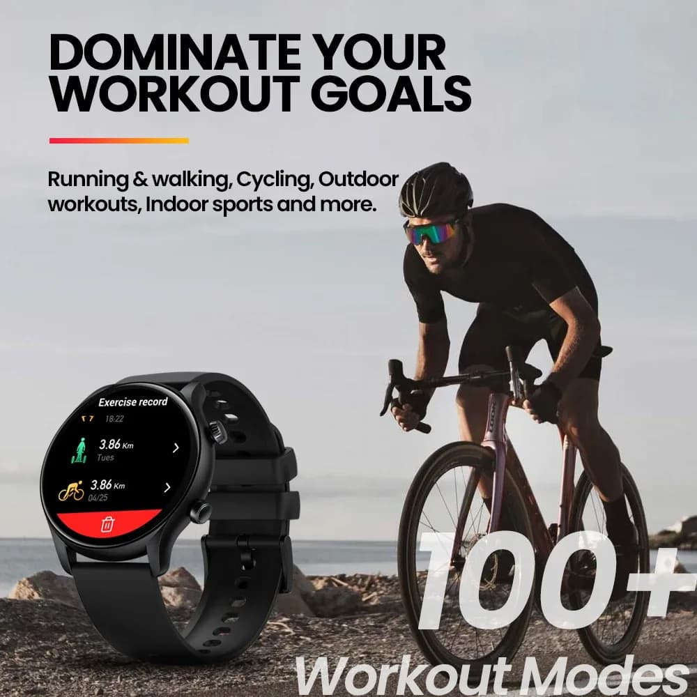 Zeblaze-Montre intelligente Banti3 Plus pour hommes et femmes, appel vocal, grand écran HD, suivi de la condition physique, en effet, nouveau, 1.39 – photo 6