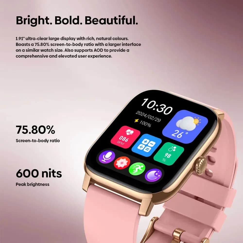 Nouvelle montre connectée Zeblaze Btalk PRO avec écran HD de 1,91'', appels vocaux, modes sportifs multiples, suivi de la santé – photo 3