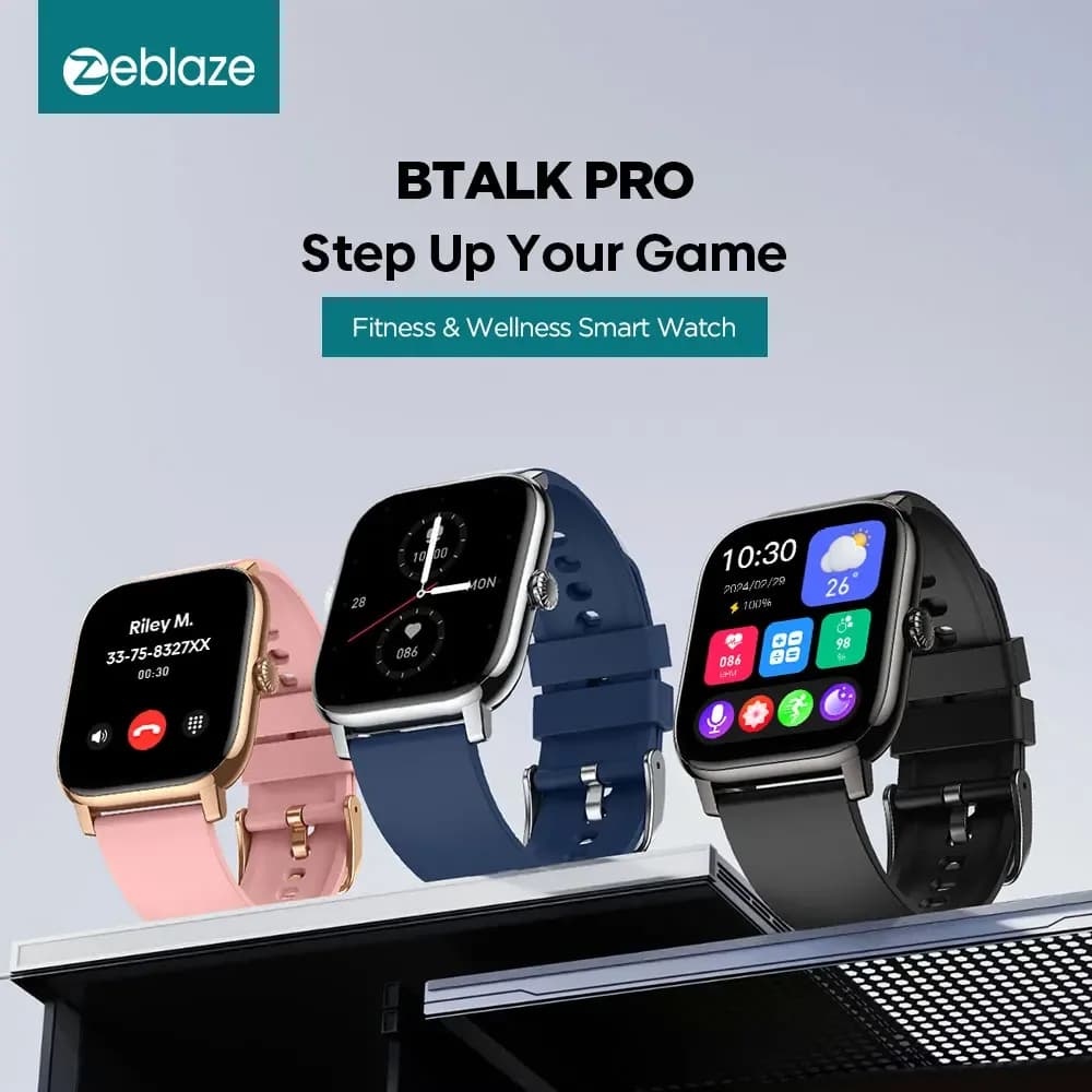 Nouvelle montre connectée Zeblaze Btalk PRO avec écran HD de 1,91'', appels vocaux, modes sportifs multiples, suivi de la santé – photo 2
