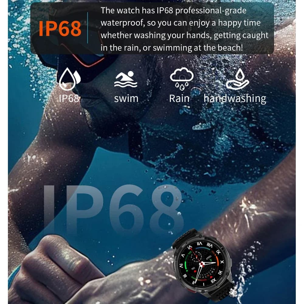 2026 nouveau T-Rex3 Pro 1100mAh batterie montre intelligente GPS chemin 5ATM étanche sport course tracker extérieur boussole militaire Smartwatch – photo 4