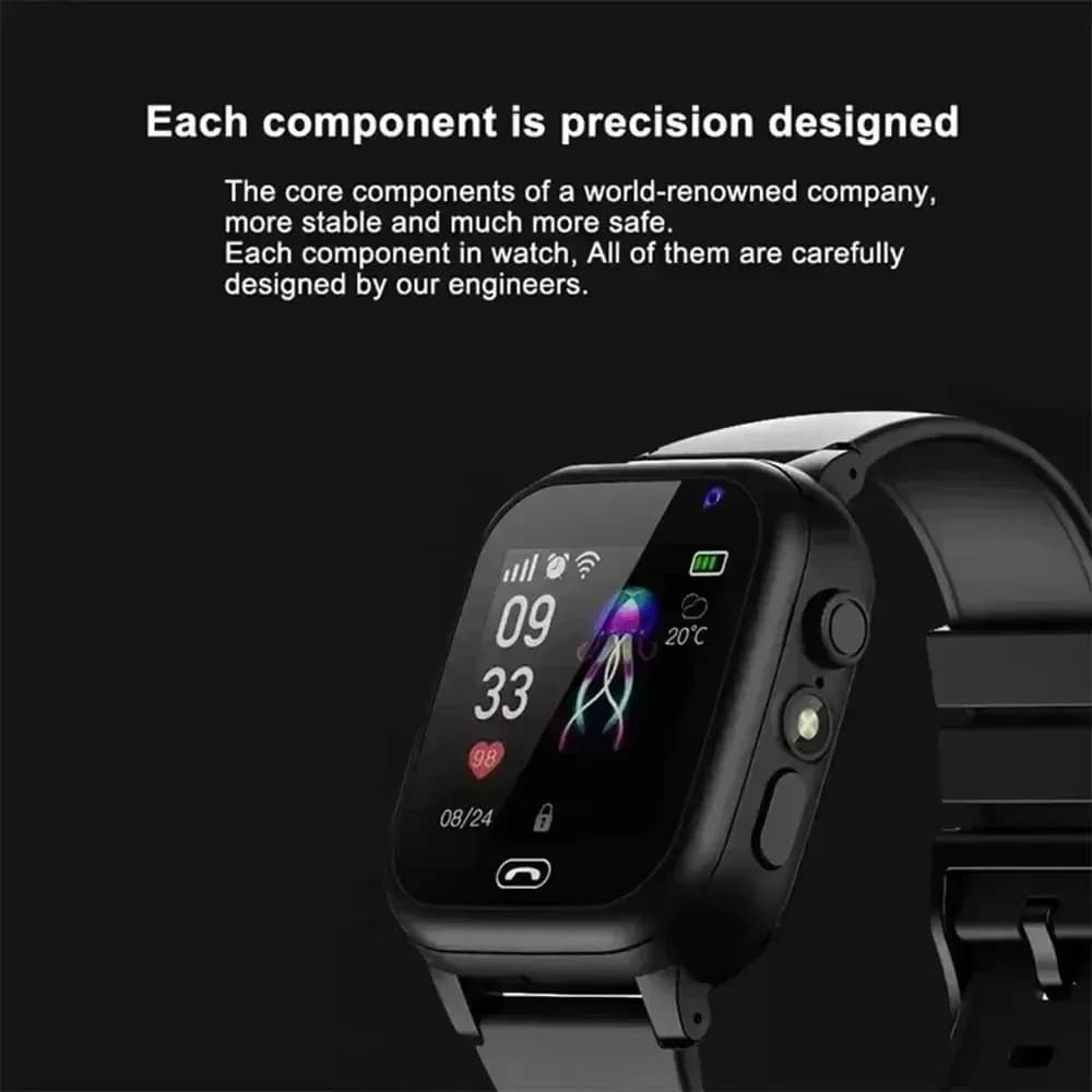 Montre connectée pour enfants Lenovo NEW 5G GPS avec caméra, appel SOS, étanche, prise en charge de la carte SIM, écouteurs, vidéo HD, reloj inteligente pour garçon – photo 4