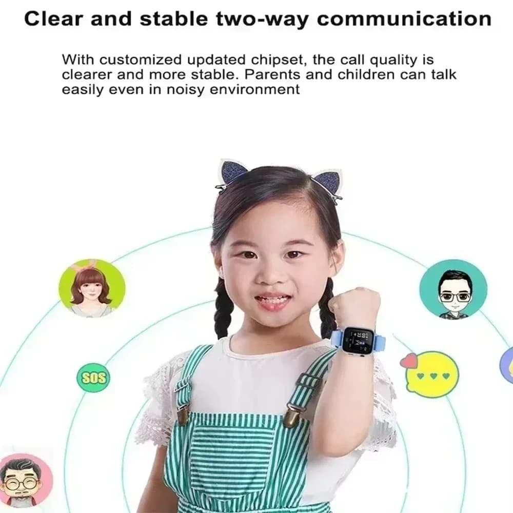 Montre connectée pour enfants Lenovo NEW 5G GPS avec caméra, appel SOS, étanche, prise en charge de la carte SIM, écouteurs, vidéo HD, reloj inteligente pour garçon – photo 2