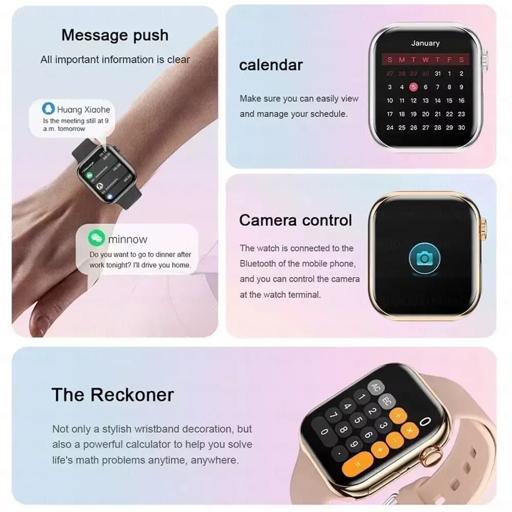 Montre Connectée GPS Série 10, Mémoire DT, Musique, Vidéo, Appel Bluetooth, Fréquence Cardiaque, Étanche, NFC, Compatible Apple et Android – photo 5