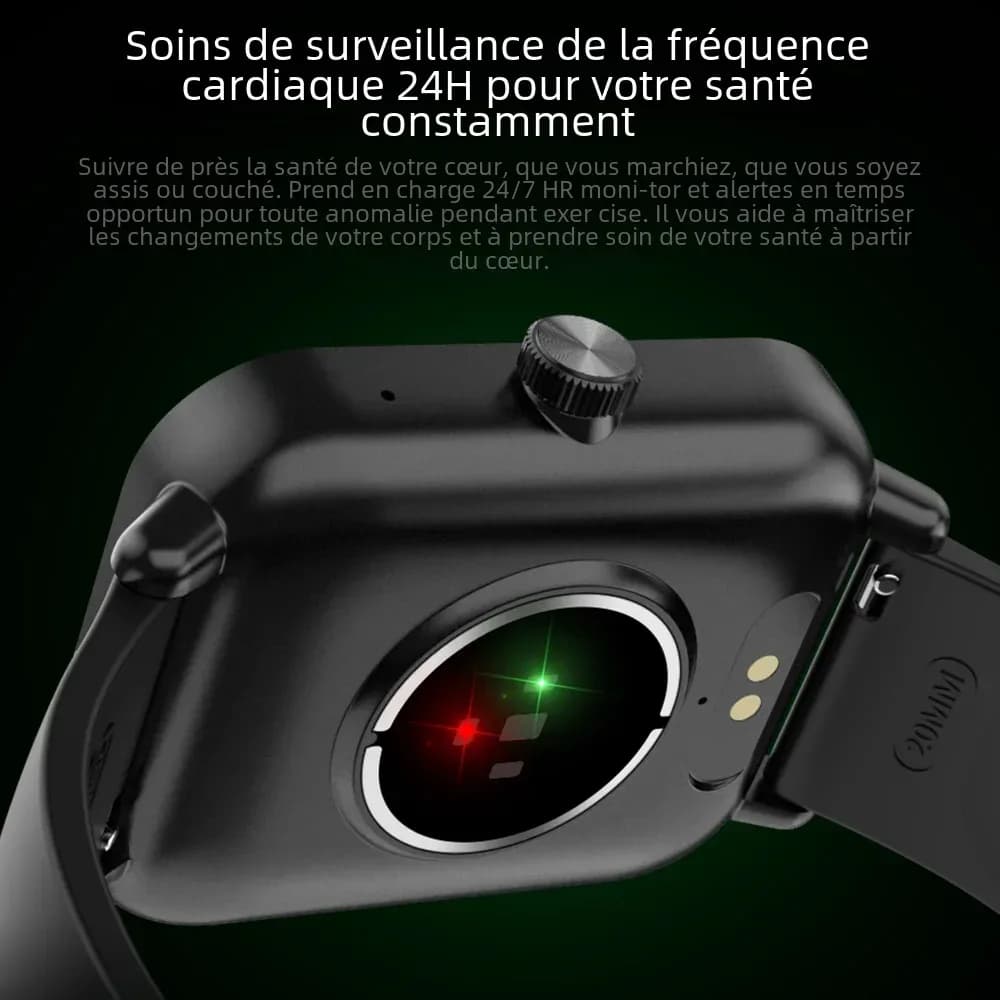 COLMI P81 appel vocal montre intelligente Ultra 1.9 pouces écran 24H moniteur de santé plus de 100 Modes sportifs, Bluetooth Smartwatch hommes femmes – photo 4