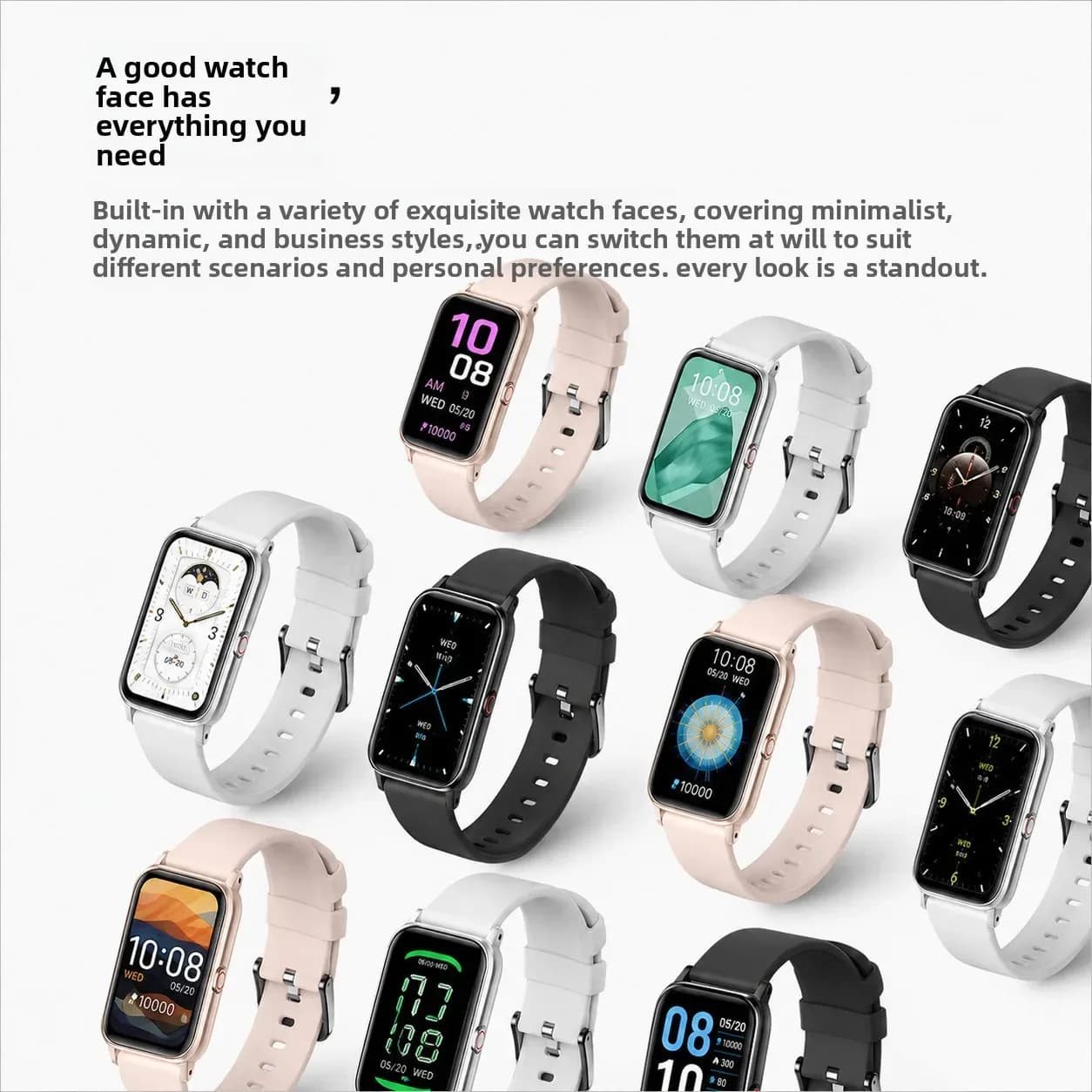 Montre intelligente de sport 2026 avec moniteur cardiaque, étanche pour hommes et femmes, compatible Android et iOS – photo 5
