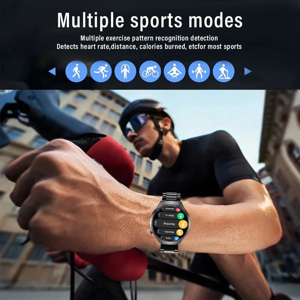 G.L Wear 2025 nouvelle montre intelligente pour hommes affichage HD suivi de la santé appel Bluetooth Assistant vocal sport Smartwatch – photo 5