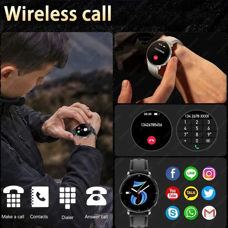 Nouvelle montre connectée ultra-fine et durable pour femme 2026, écran AMOLED 1,32 pouces, sport, santé, fitness, lampe torche LED, appels Bluetooth – photo 4