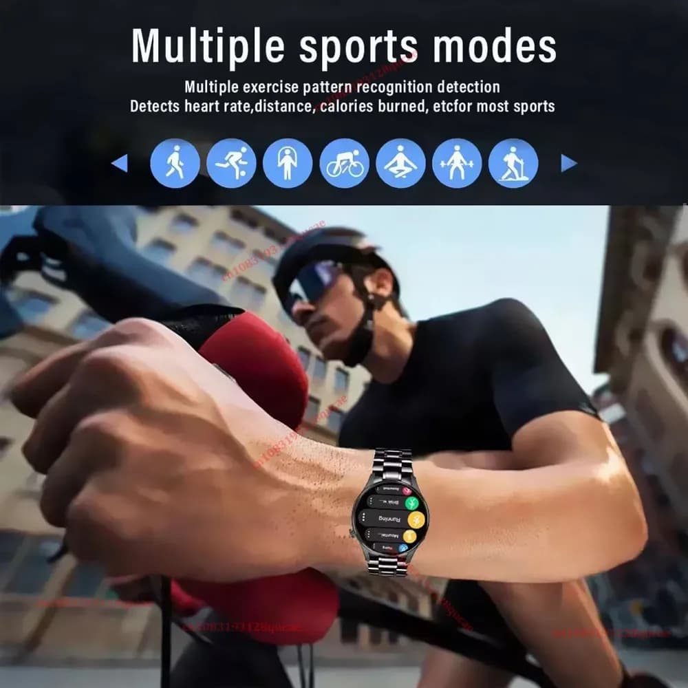 Nouvelle montre intelligente 2026 pour hommes, écran AMOLED HD, GPS, suivi de mouvement, fréquence cardiaque, appels Bluetooth, montre intelligente étanche, compatible Android et iOS, Ht30 – photo 6