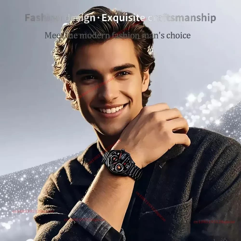 Nouvelle montre intelligente 2026 pour hommes, écran AMOLED HD, GPS, suivi de mouvement, fréquence cardiaque, appels Bluetooth, montre intelligente étanche, compatible Android et iOS, Ht30 – photo 4