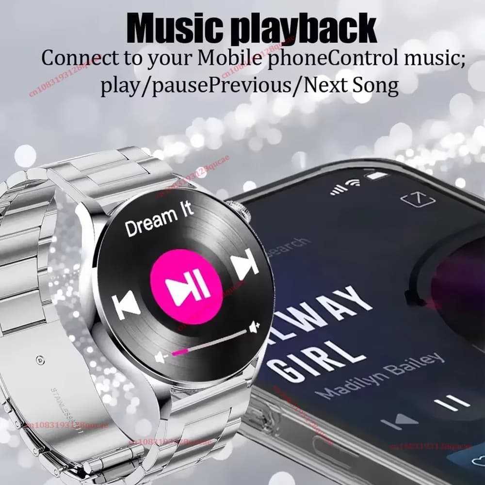 Nouvelle montre intelligente 2026 pour hommes, écran AMOLED HD, GPS, suivi de mouvement, fréquence cardiaque, appels Bluetooth, montre intelligente étanche, compatible Android et iOS, Ht30 – photo 3