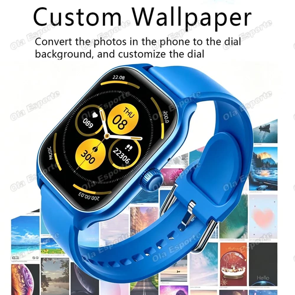 Nouvelle Montre Connectée 2026 pour Homme et Femme – Cadeau Idéal – Suivi Fréquence Cardiaque, Oxygène Sanguin, ECG – Montre de Sport et Fitness Électronique avec Appel Bluetooth – Smartwatch d'Extérieur – photo 3