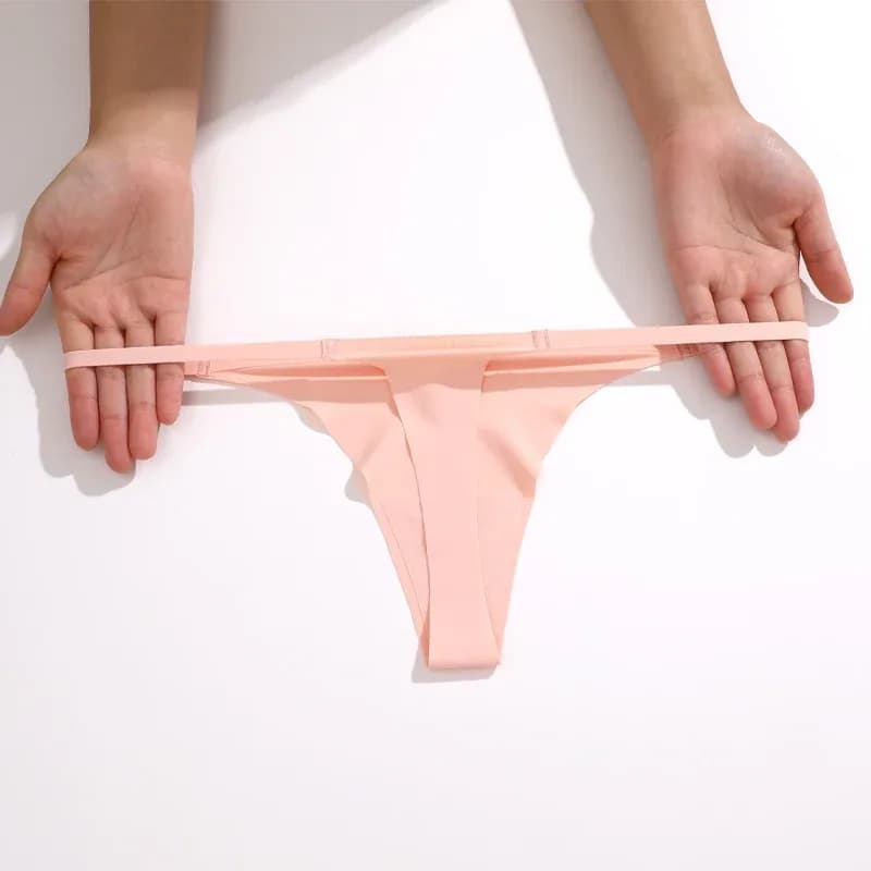 Ensemble de sous-vêtements ultra-minces sans couture pour femmes, culotte sexy à ceinture fine, string de haute commande pour filles, string respirant, lingerie féminine, 4 pièces, 12 pièces – photo 5
