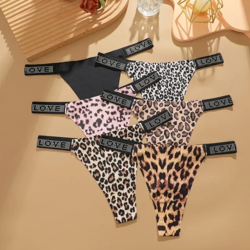 3 pièces/ensemble taille basse Sexy culottes femmes tongs strass lettre diamants string sport string Shorts slips t-back taille XS-XL – photo 4