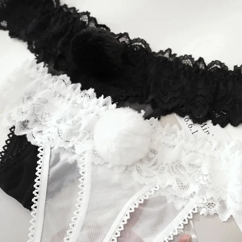 Femmes Sexy dentelle culottes taille basse sous-vêtements String femme G String Adorable Lingerie tentation Transparent intimes – photo 4