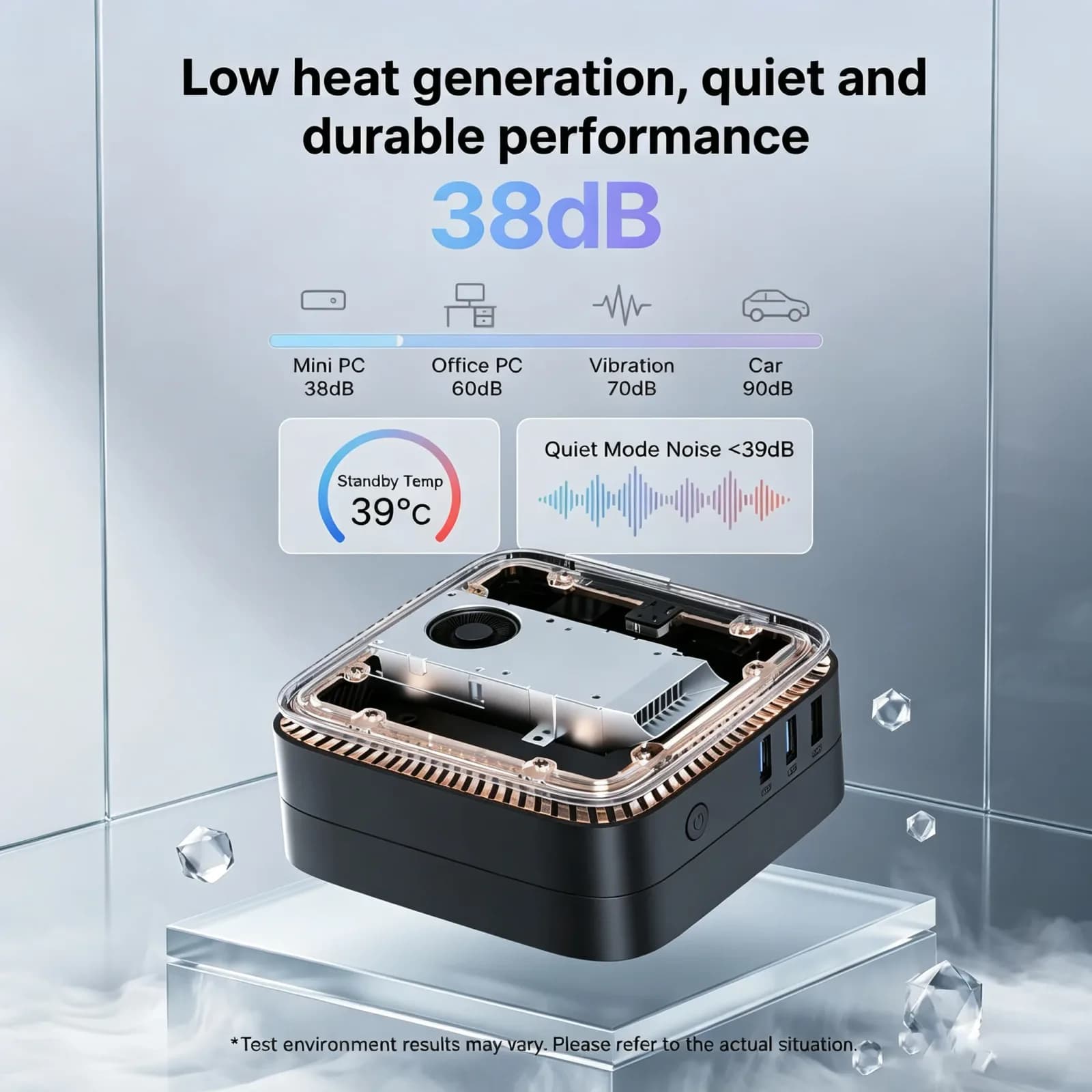 ACEMAGIC AK1PLUS Mini PC, ordinateur Intel N5030, 8 Go de RAM, SSD 256 Go, double écran 4K, mini ordinateur de bureau, compatible avec extension SSD 2,5'', WiFi, Bluetooth, Ethernet, PC pour entreprise, domicile et bureau – photo 5