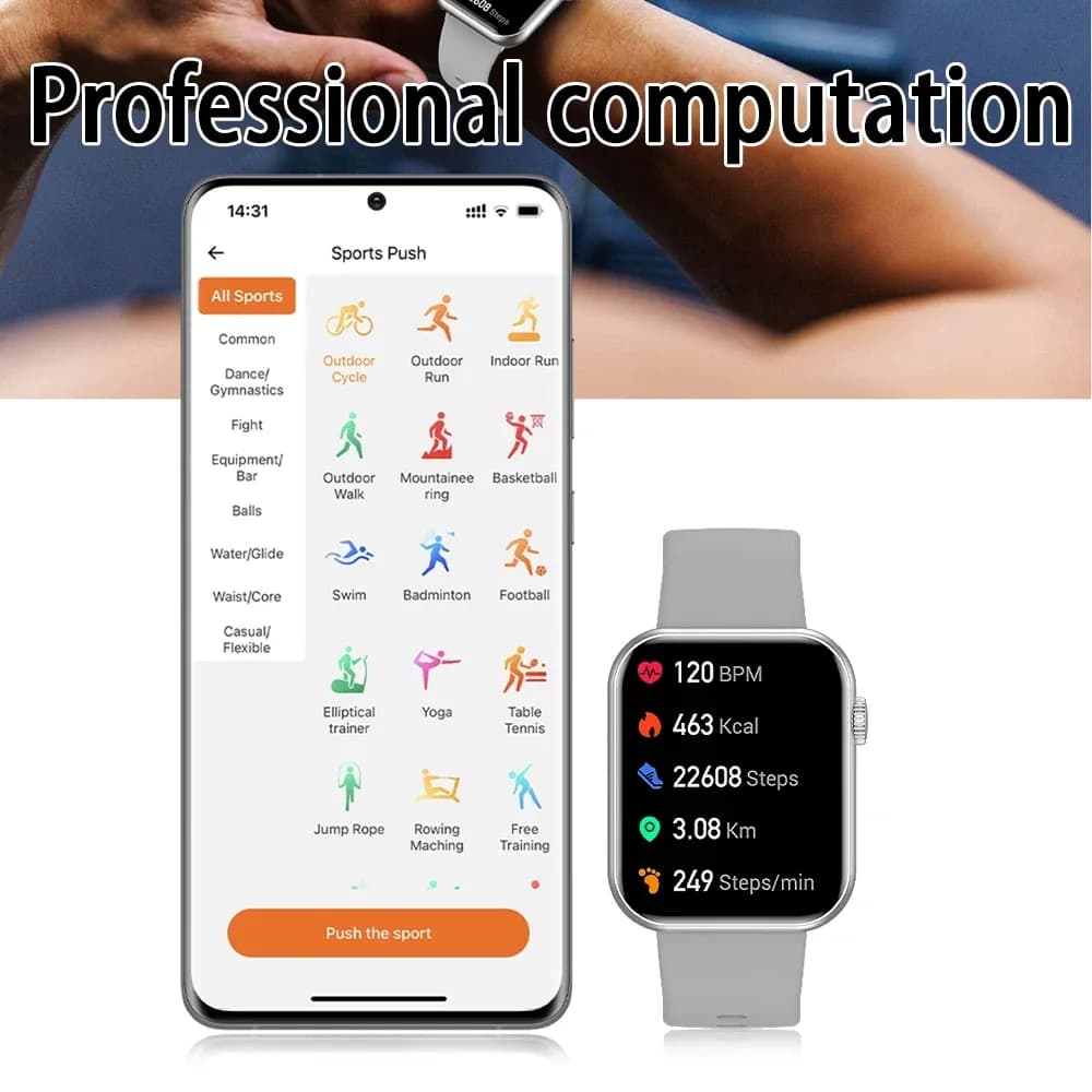 Nouvelle montre intelligente pour femmes plein écran tactile Bluetooth appel étanche montres Sport Fitness Tracker Smartwatch dame Reloj Mujer – photo 5