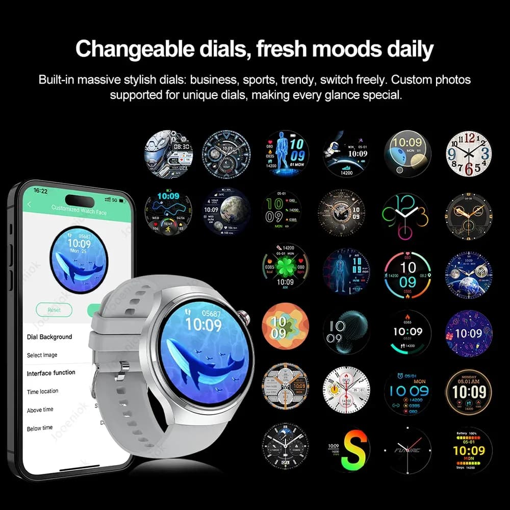 Nouvelle montre connectée 5 Pro 2026 avec GPS, NFC, écran AMOLED HD 360*360, appels Bluetooth, étanche, pour hommes, compatible Android et iOS – photo 5