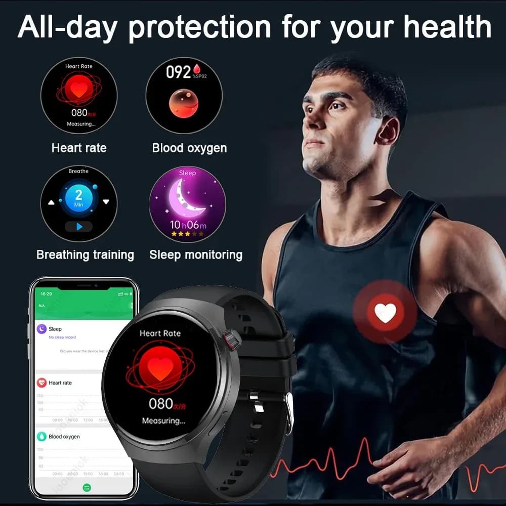 Nouvelle montre connectée 5 Pro 2026 avec GPS, NFC, écran AMOLED HD 360*360, appels Bluetooth, étanche, pour hommes, compatible Android et iOS – photo 6