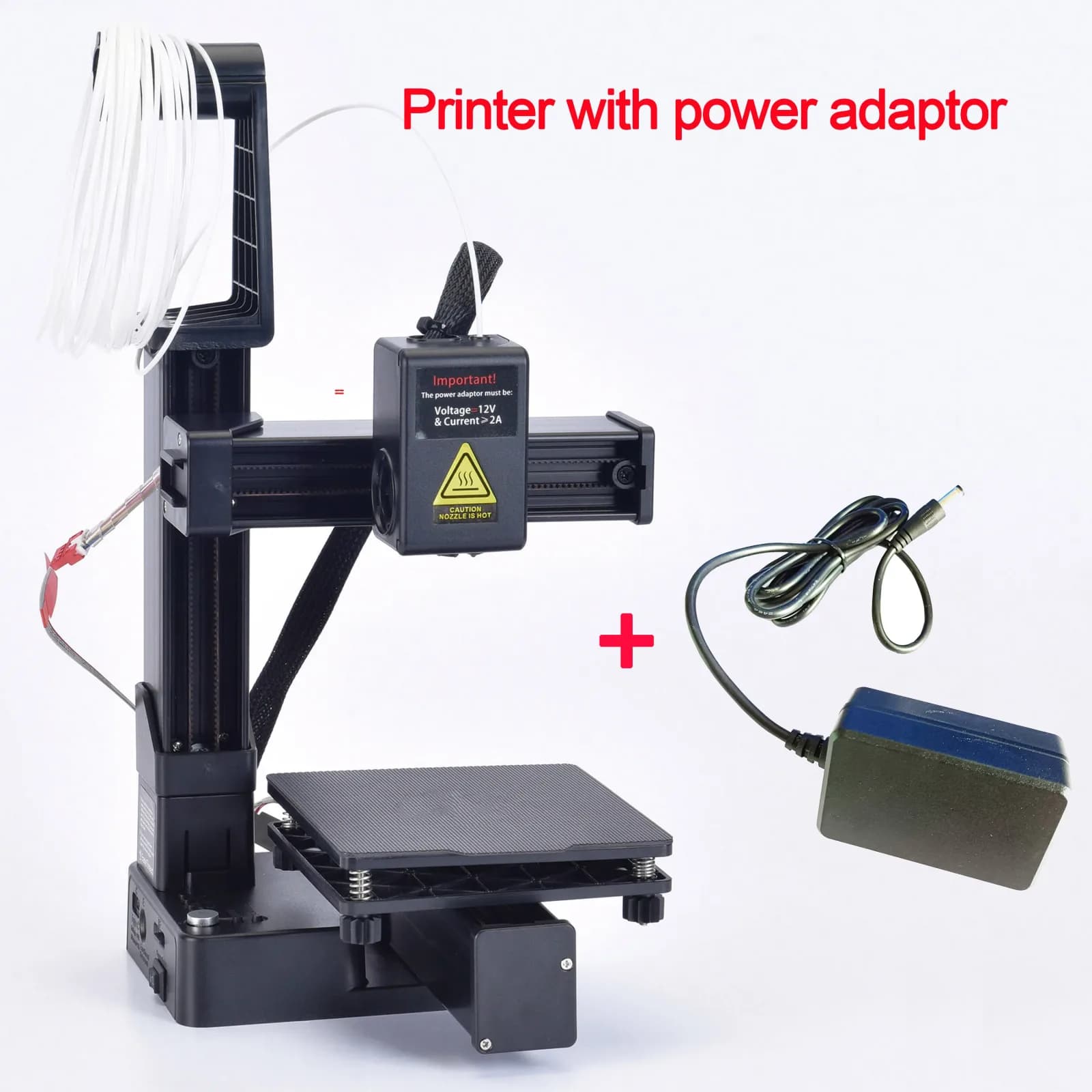 EasyThreed-Imprimante 3D, entrée de gamme, compatible avec PLA, TPU, filament de 1.75mm, adaptateur secteur inclus – photo 5