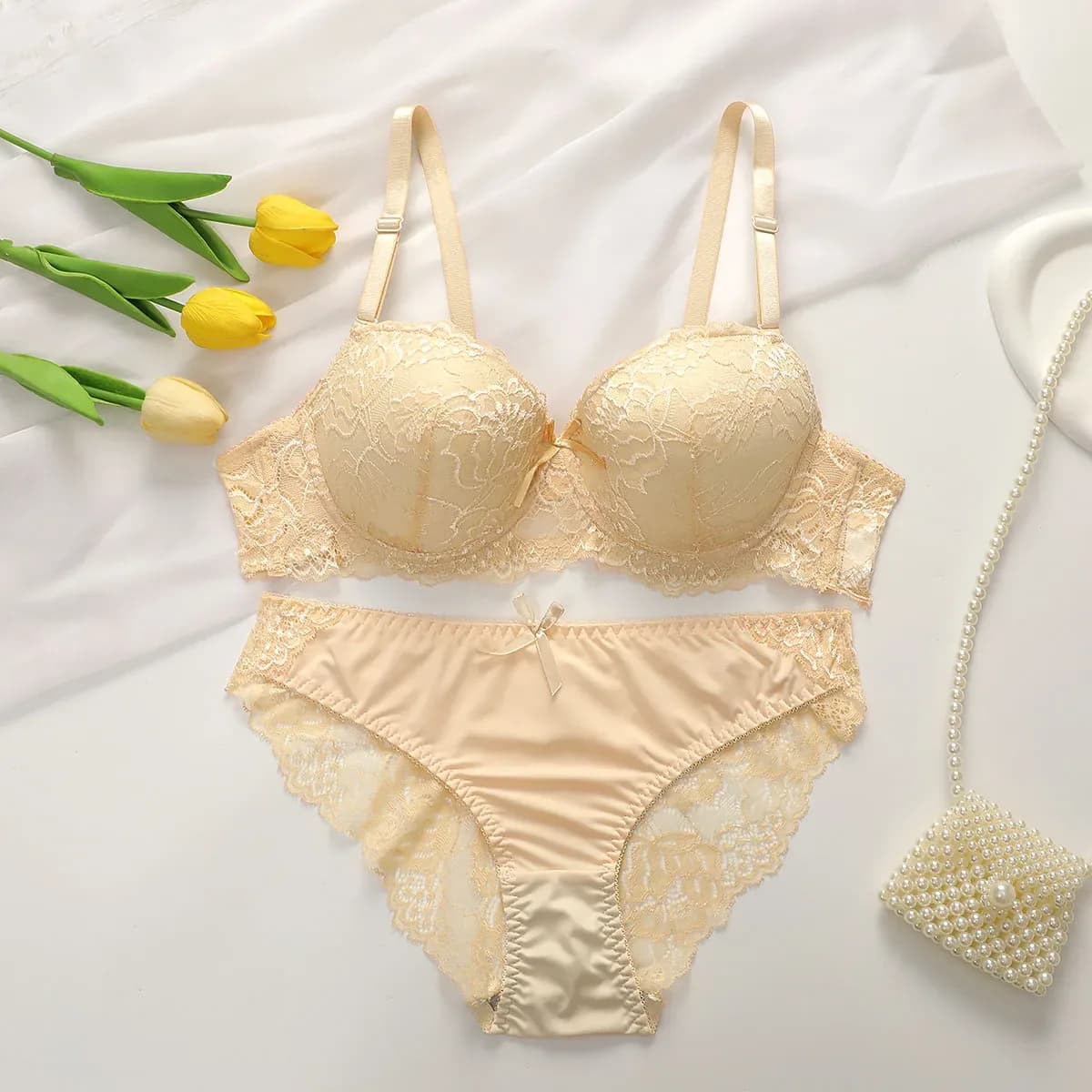 Ensemble de lingerie multicolore sexy pour femmes, sous-vêtements push-up, sous-vêtements à fleurs, rassemblement, A2axes, 2 pièces – photo 4