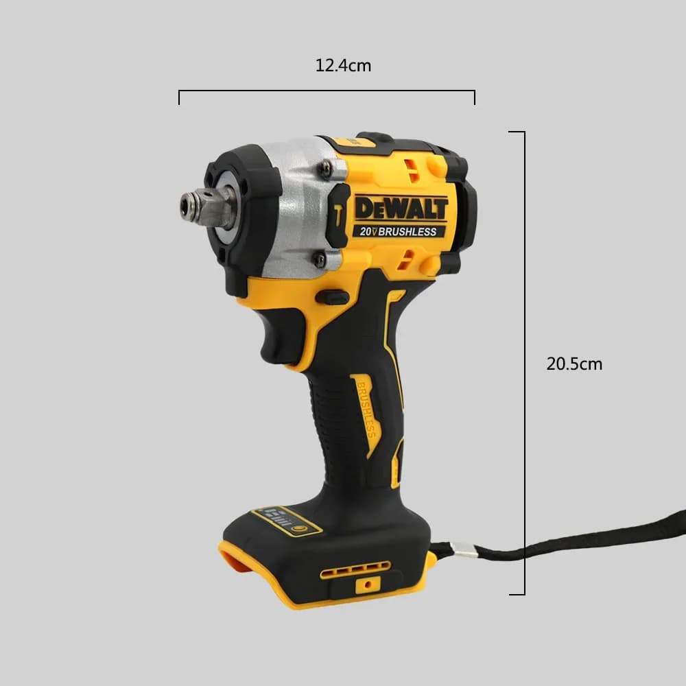 Dewalt DCF921 clé à chocs électrique sans fil sans brosse couple élevé lumière LED 406N.m outil électrique professionnel léger – photo 5