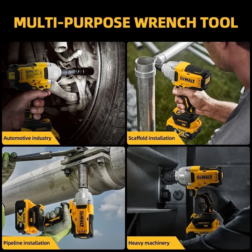 Dewalt DCF892 clé à chocs sans fil sans brosse à couple élevé 20V batterie outil électrique 812N.m clé dynamométrique Portable puissante – photo 2