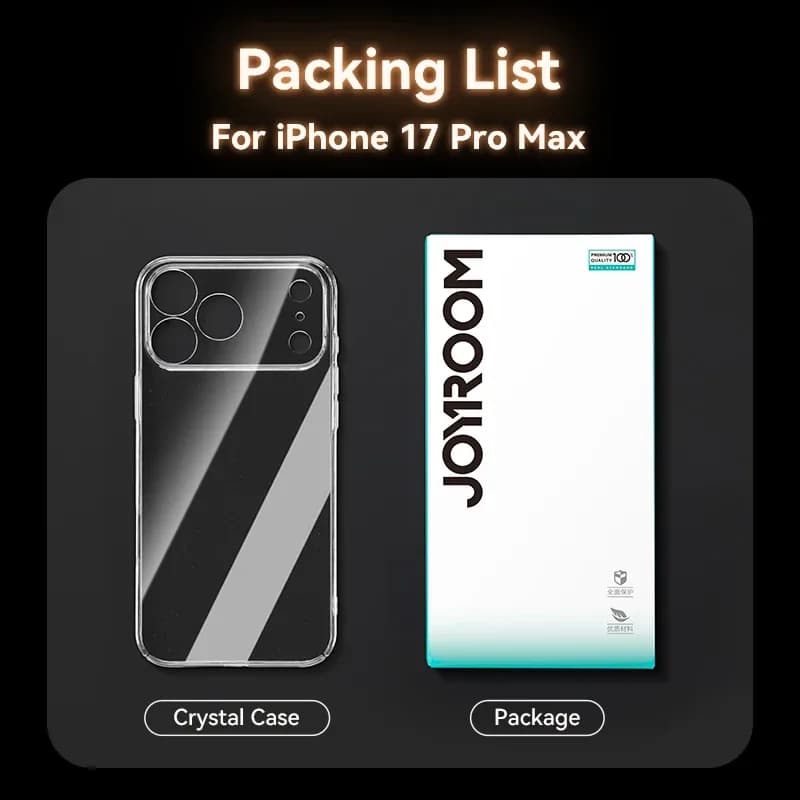 Coque Joyroom pour iPhone 18 Pro Max, transparente en PC, anti-jaunissement, protection d'objectif, compatible iPhone 17 16 15 Pro Max – photo 6