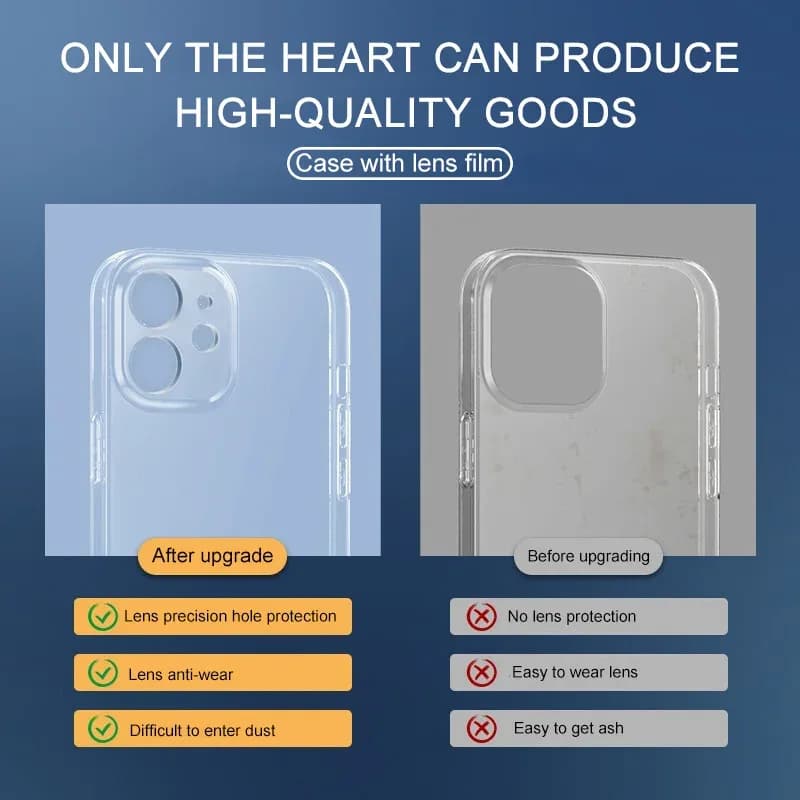 Coque de téléphone transparente ultra-fine pour iPhone 11 12 13 14 15 16 17 18 Pro X XR XS Max Mini 7 8Plus, coque arrière souple en silicone transparente – photo 3
