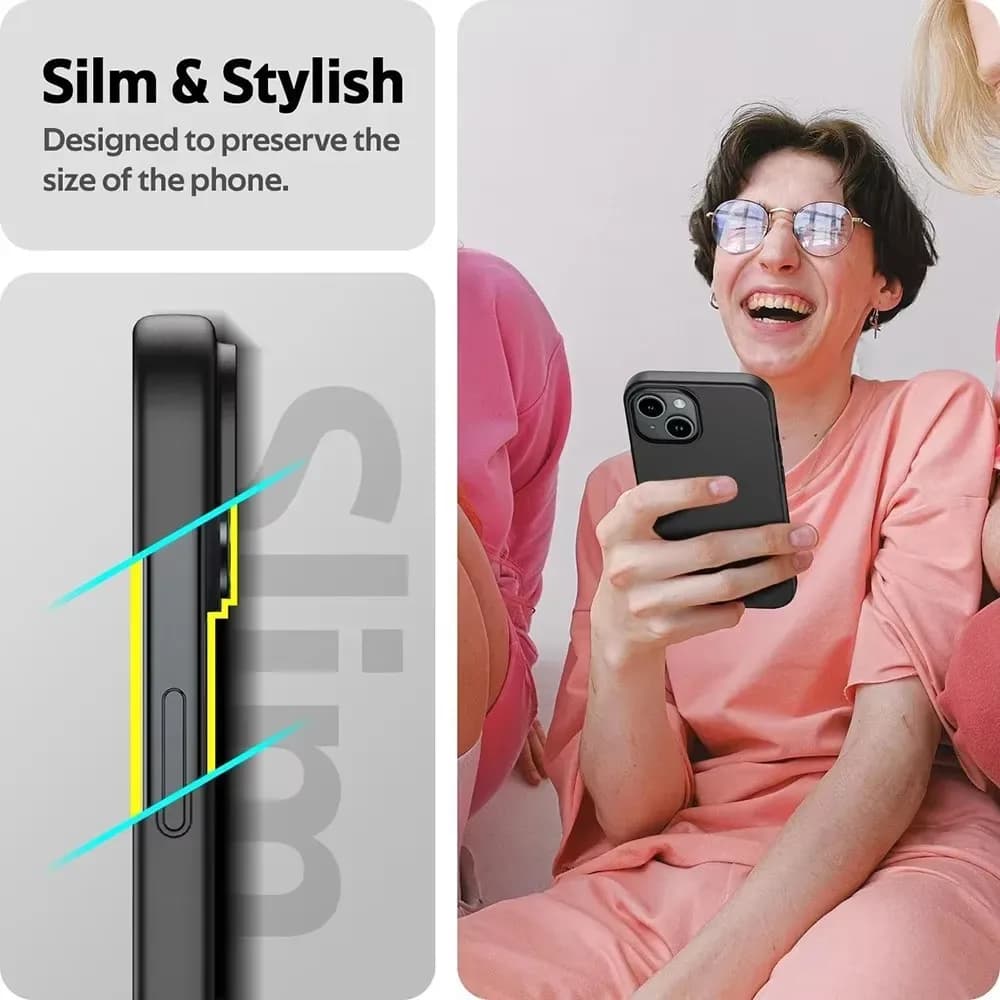 Coque souple de luxe en Silicone mat, étui arrière noir solide pour iPhone 16 15 14 Plus 13 12 Mini 11 Pro XS Max X XR SE 2 3 7 8 Plus – photo 2