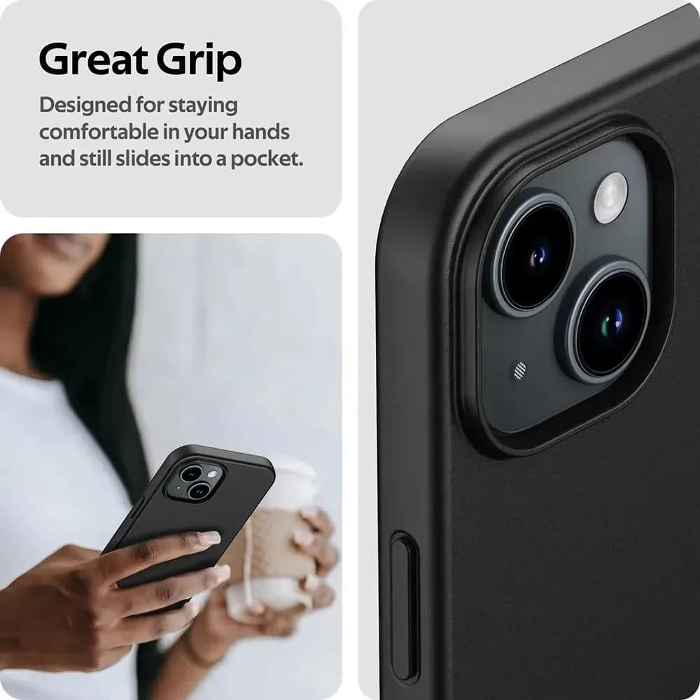 Coque souple de luxe en Silicone mat, étui arrière noir solide pour iPhone 16 15 14 Plus 13 12 Mini 11 Pro XS Max X XR SE 2 3 7 8 Plus – photo 6
