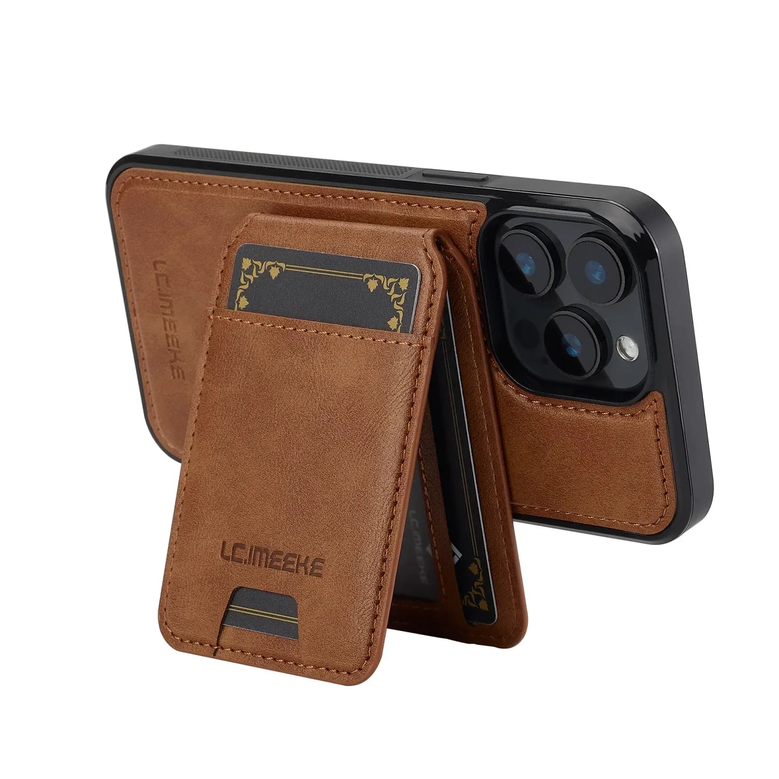 Étui en cuir magnétique détachable 2 en 1 pour iPhone 18 17 16 15 14 13 12 11 Pro XS Max 17E Air XR 8 7 Plus SE avec pochette pour cartes – photo 4