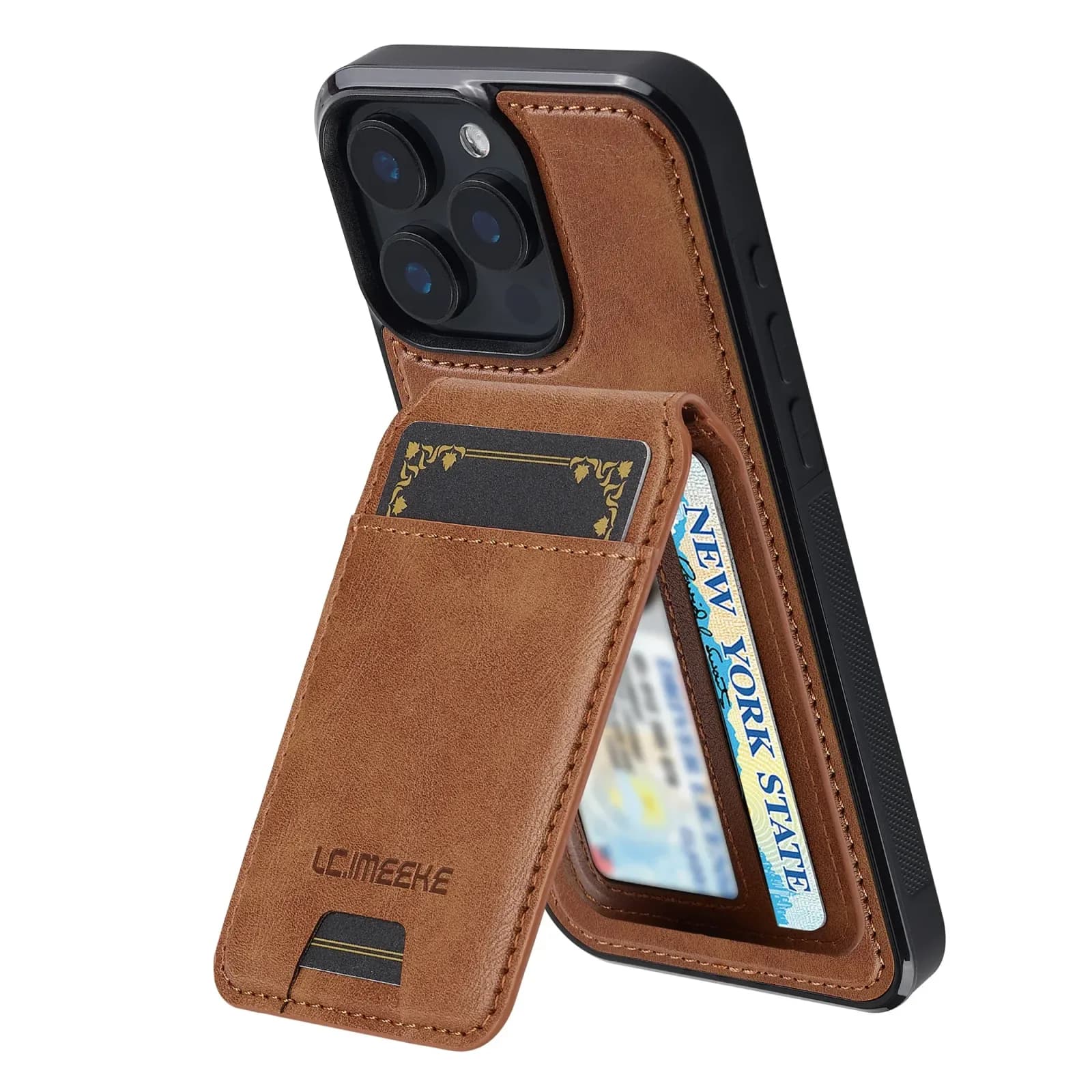 Étui en cuir magnétique détachable 2 en 1 pour iPhone 18 17 16 15 14 13 12 11 Pro XS Max 17E Air XR 8 7 Plus SE avec pochette pour cartes – photo 3