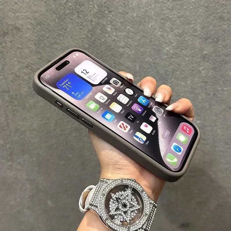 Coque de téléphone magnétique de luxe antichoc pour iPhone 16 15 14 13 12 17 18 Pro Max, compatible avec Magsafe, avec support et protection d'objectif en verre. – photo 6