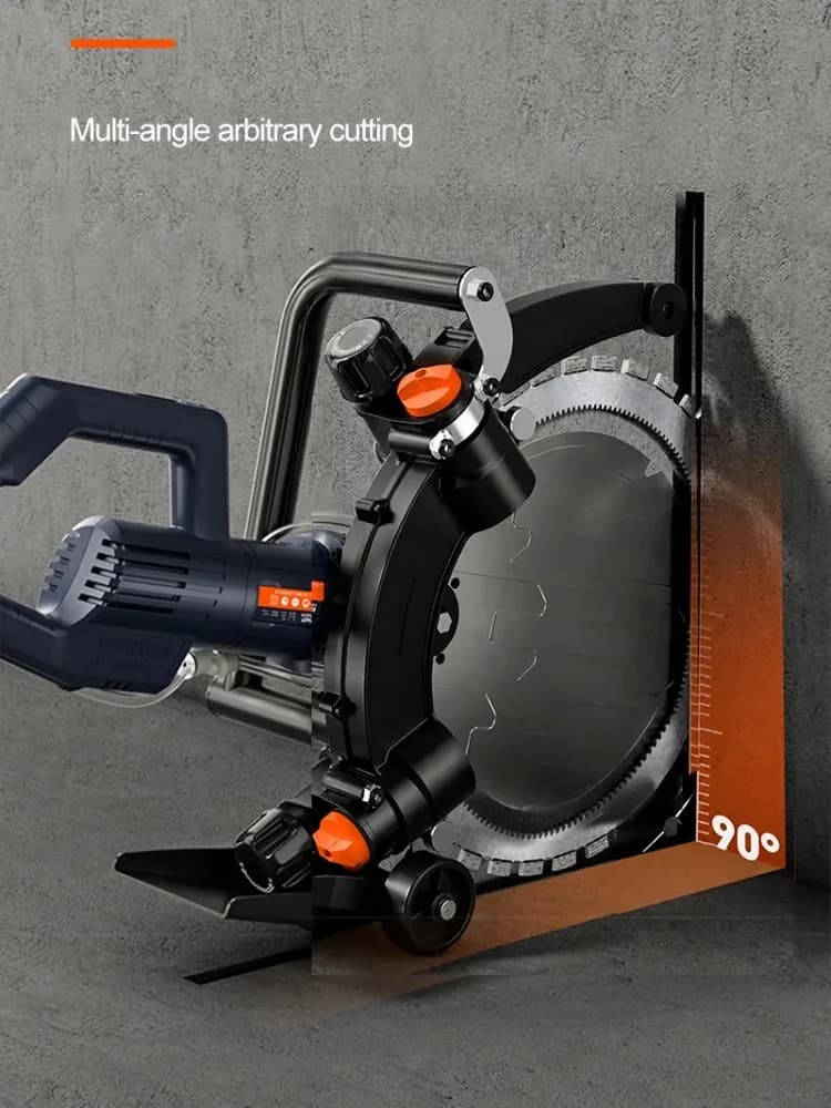 Scie à anneau électrique haute puissance, machine de découpe de mur en béton, machine de découpe de pierre multifonctionnelle, 4500W gisam scie circulaire outils de jardinage tronconneuse a batterie – photo 4