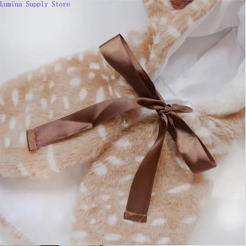 Costume de Noël pour animaux de compagnie, chien ou chat, cape de renne, costumes pour petits chiens, vêtements mignons pour chats – photo 5