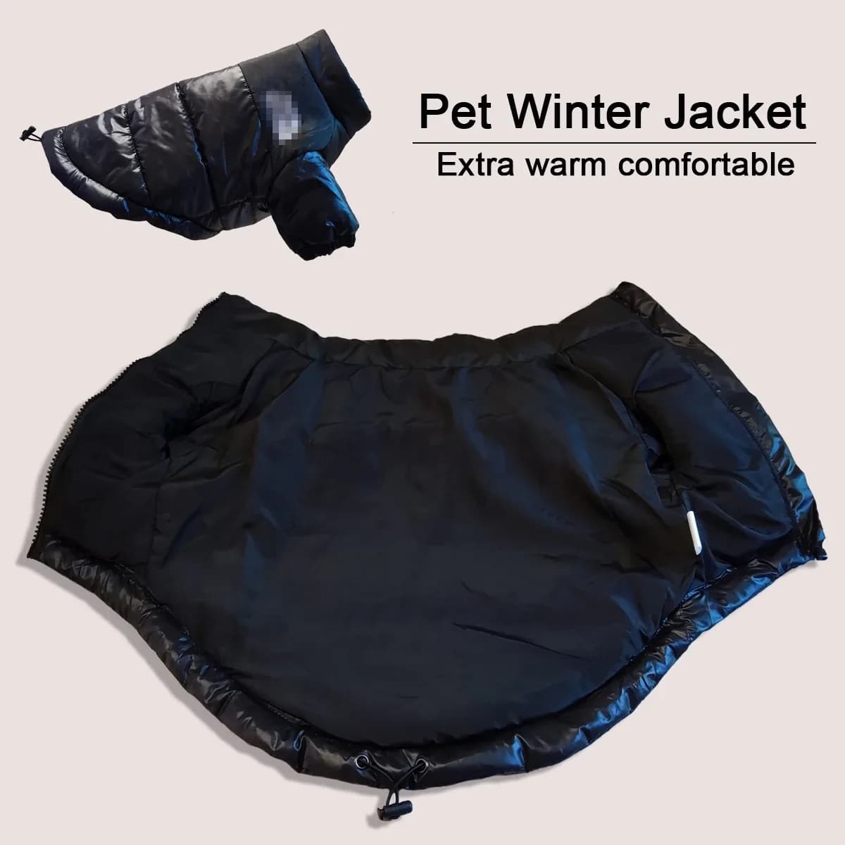 Vêtements d'hiver pour chien de grande taille, veste coupe-vent chaude pour chiot bouledogue français, manteau réfléchissant pour chien de petite et moyenne taille, tenues pour animaux de compagnie Chihuahua – photo 4