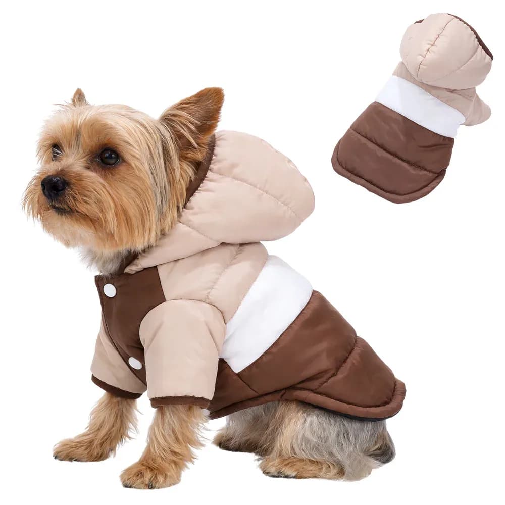 Sweat à capuche vêtements pour chiens de compagnie pour petits chiens moyens chats hiver coupe-vent chiot veste chaud polaire chat manteau Yorkshire bouledogue vêtements