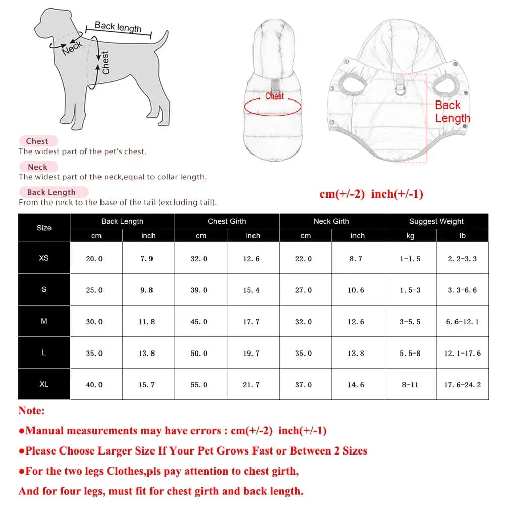 Veste épaisse à capuche pour chiot, pour petits et moyens chiens, chats, manteau d'hiver imperméable pour chien, vêtements en polaire douce, Chihuahua, carlin, tenues pour animaux de compagnie – photo 6