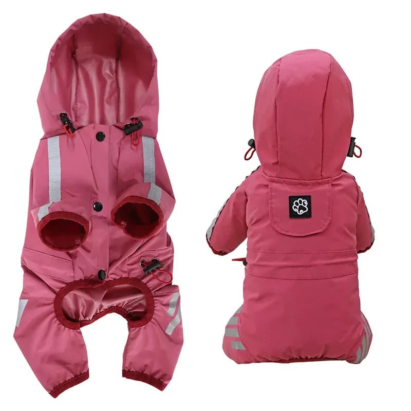 Imperméable Réfléchissant pour Chien – Vêtement de Pluie pour Animaux de Compagnie (Chihuahua, Malte) – Combinaison Imperméable pour Chiens de Petite et Moyenne Taille – Salopette de Pluie pour Chiens – photo 3