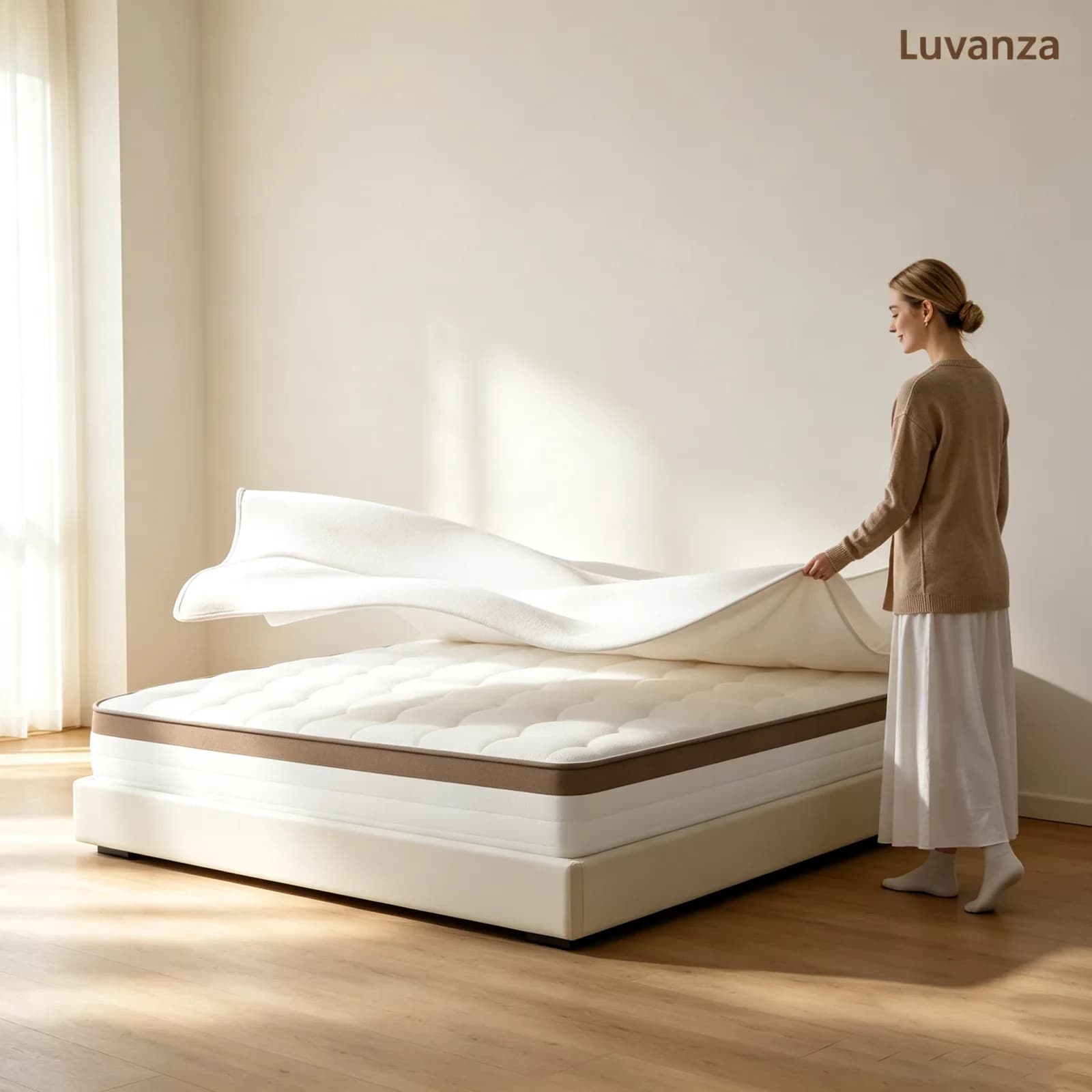 Expédition éclair depuis l'UE｜Matelas LUVANZA 25cm 7 Zones｜Elasticité ponctuelle orthopédique – adieu les maux de dos !｜Respirant, lavable, anti-acariens｜100 nuits d'essai｜Économisez maintenant ! – photo 3