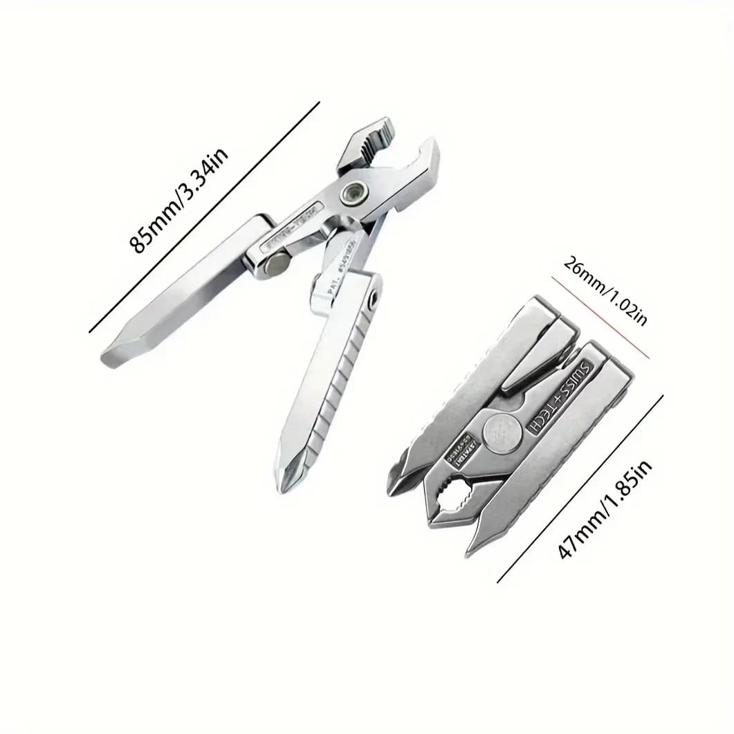 1-10PCS Kit d'équipement de poche pour équipement d'amplification, accessoire 6-en-1, mini-pince pliable portable, outil multifonctionnel de survie en extérieur – photo 3