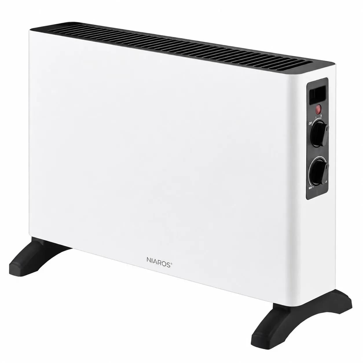 Radiateur convecteur électrique 2000W avec thermostat réglable, 2 modes de chauffage, système anti-basculement et protection contre la surchauffe pour pièces de 20 à 32 m², design métallique portable – photo 8