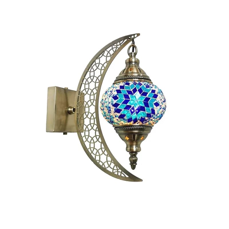 Nouvelle lampe murale en mosaïque turque de style Art déco méditerranéen, lampe murale romantique en verre mosaïque artisanal – photo 6