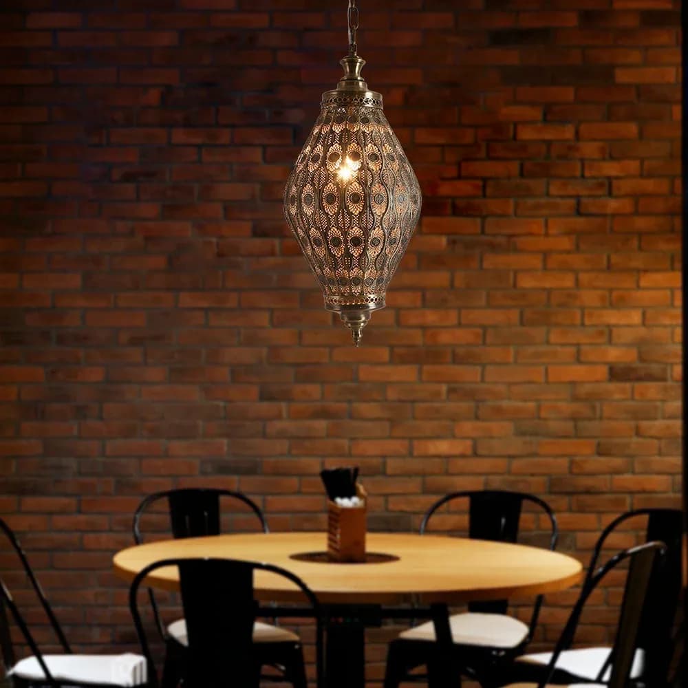 Artpad – lampe suspendue style marocain, luminaire décoratif d'intérieur, idéal pour une salle à manger, une boutique, un Restaurant ou un Bar – photo 4